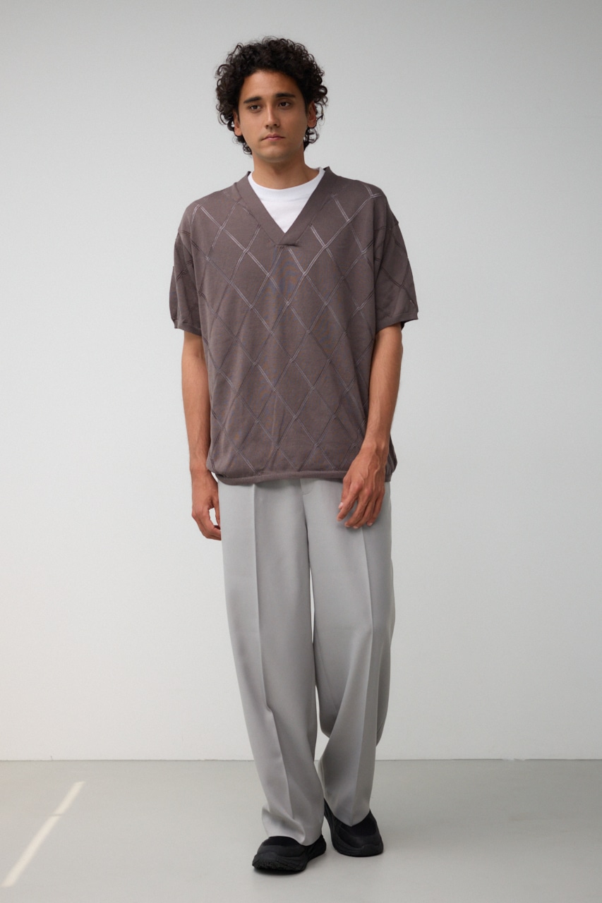スカシアミレイヤードニット GRY M