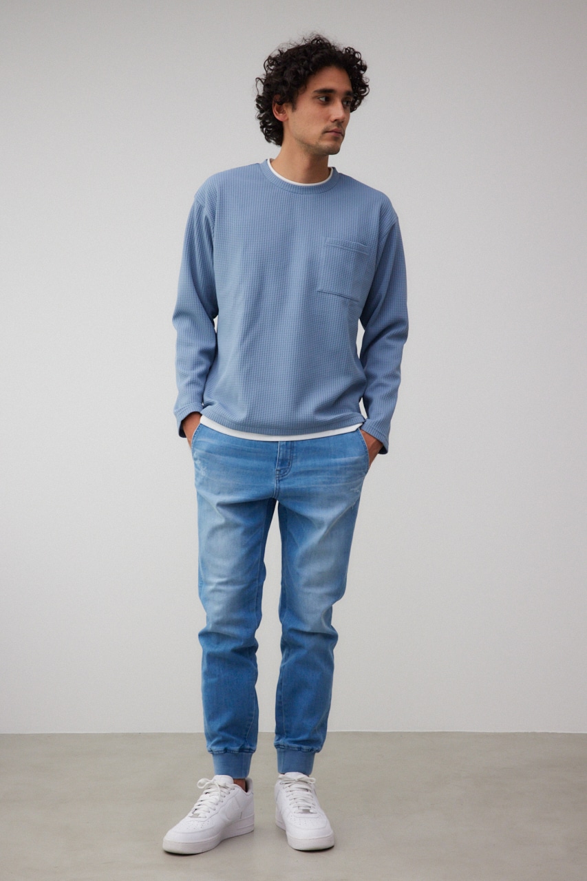 レイヤードロングT L/BLU FREE