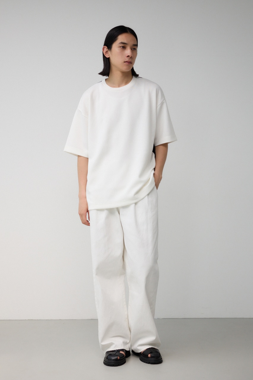 スウィッチングビッグTシャツ 柄WHT FREE