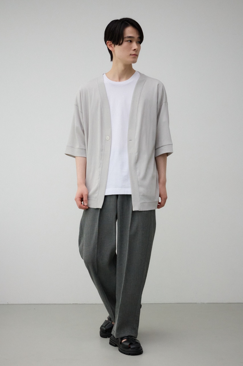 楊柳1ボタンカーディガン L/GRY M