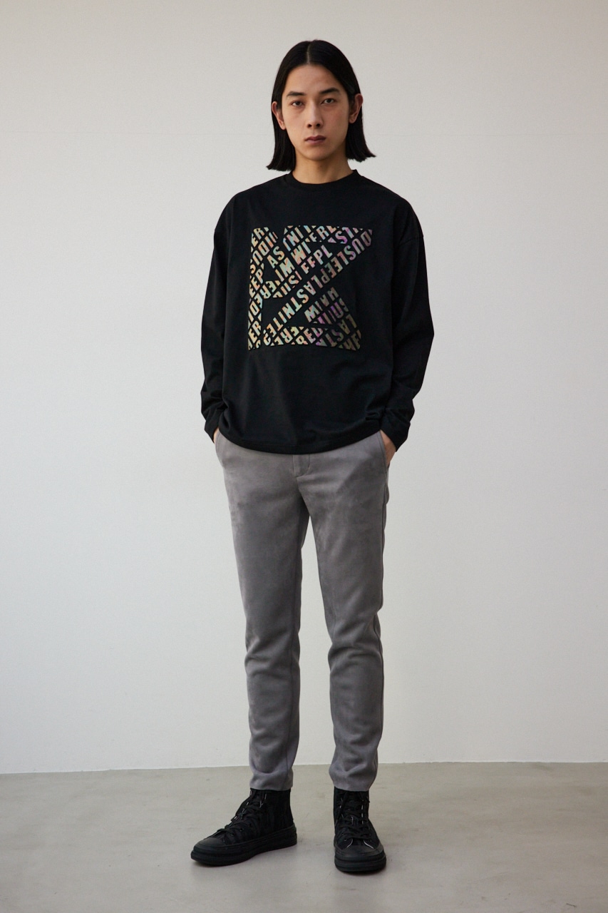 シルバーエンボスロンT BLK FREE