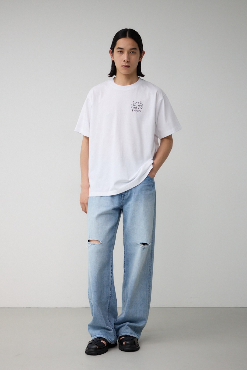 スリーフォトバックTEE WHT S