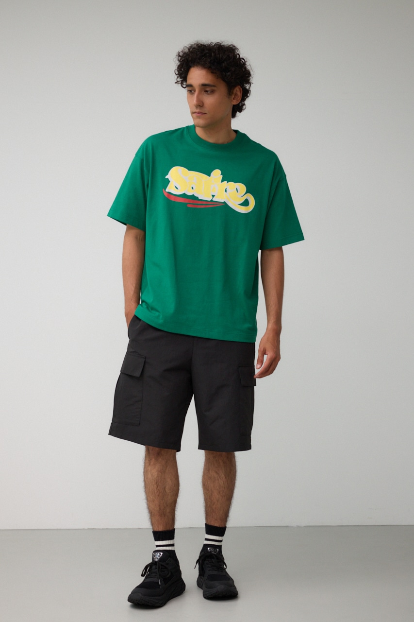 SatireグラフィックTEE GRN FREE