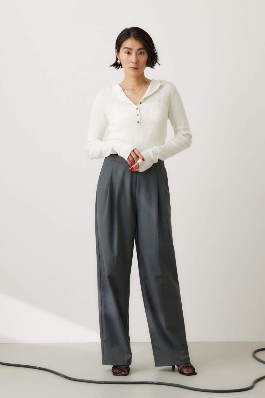 バラクラバニットプルオーバー O/WHT FREE