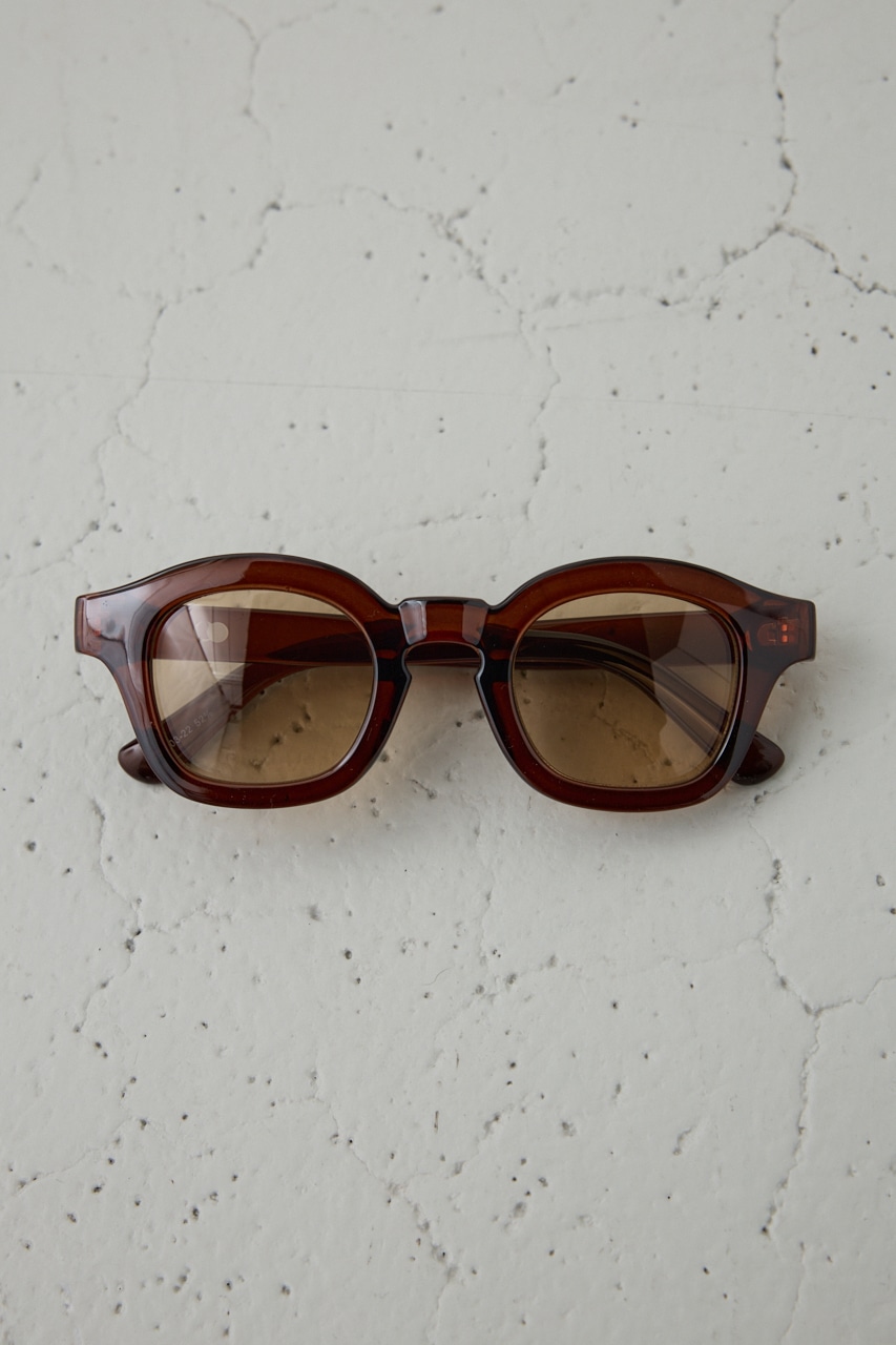 ラウンドサングラス BRN FREE