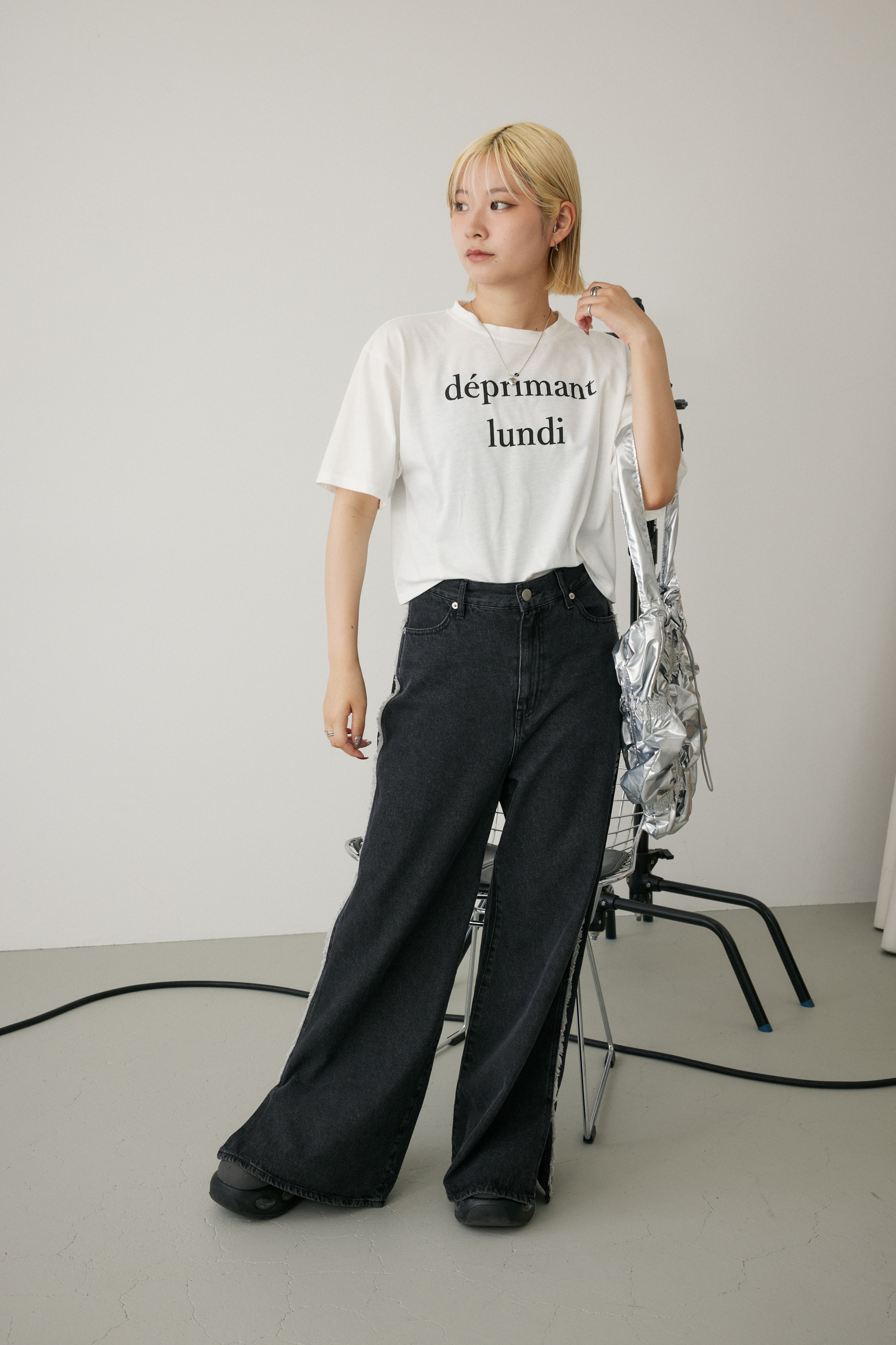 MIEL CRISHUNANT | ショートロゴTシャツ (Tシャツ・カットソー(半袖 