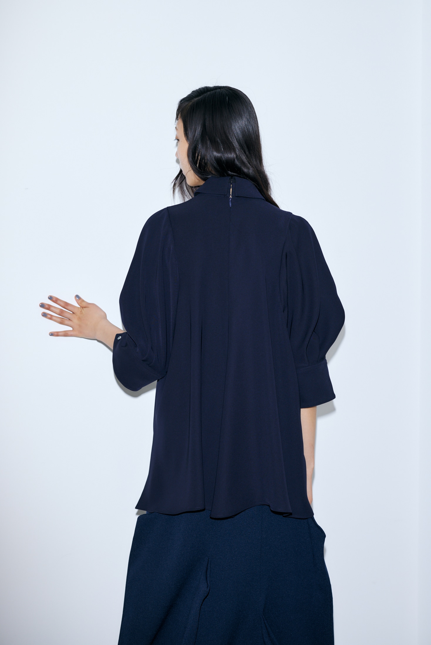 COLLARED FLARE PULLOVER｜38｜BLK｜SHIRTS AND BLOUSES｜|ENFÖLD ...