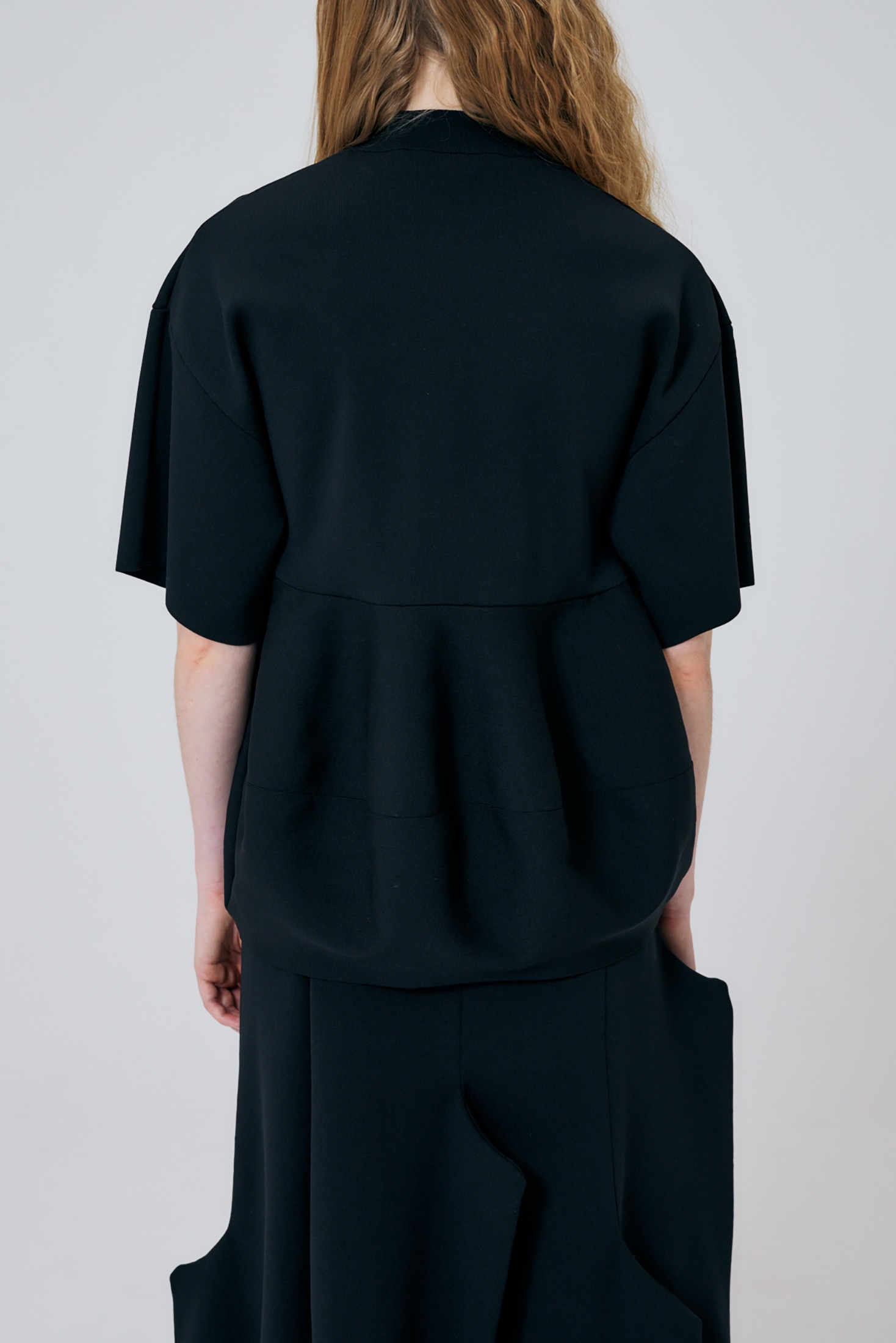 SOLID-PEPLUM PULLOVER｜38｜BLK｜KNIT WEAR｜|ENFÖLD OFFICIAL ONLINE