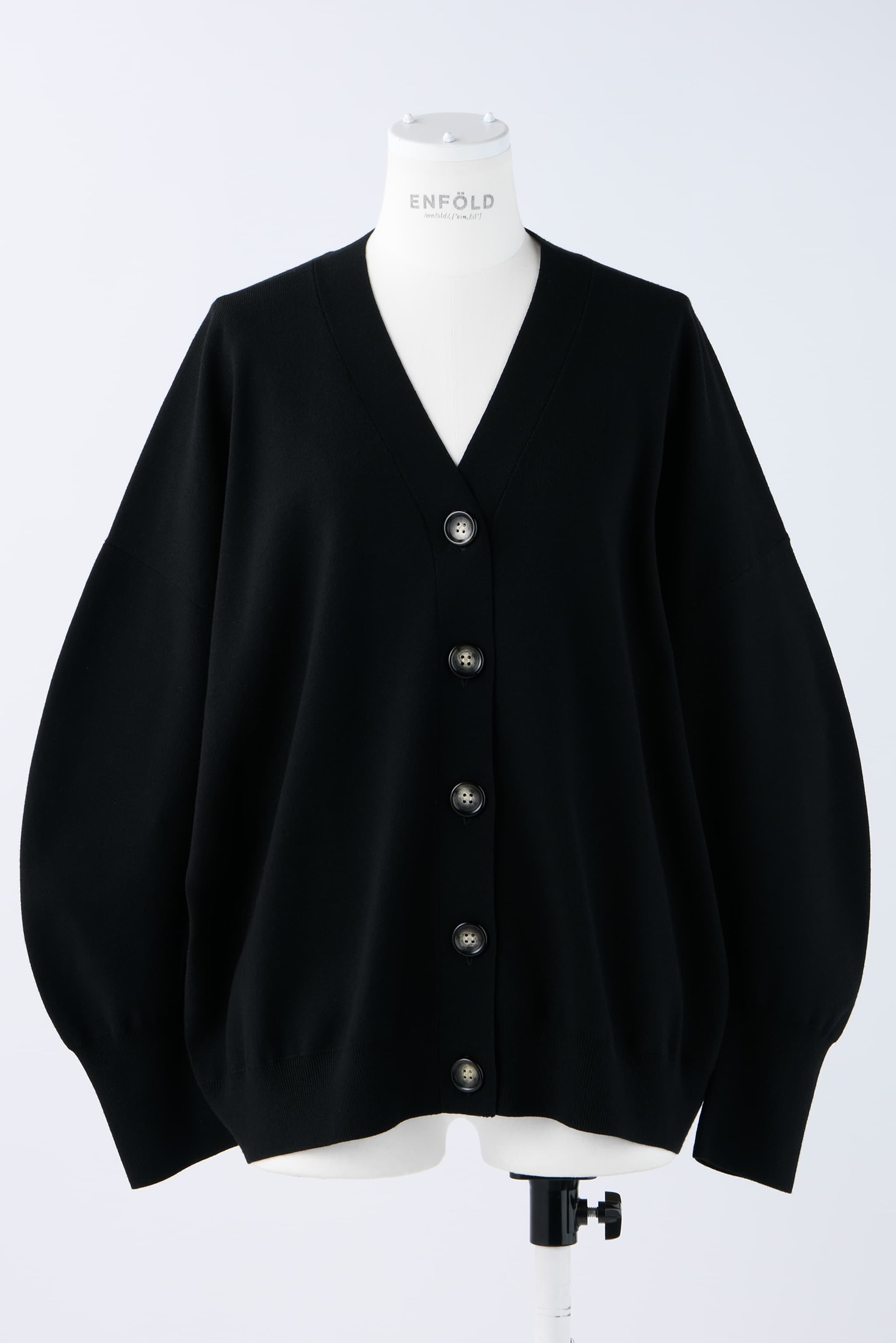 CURVE-ARM CARDIGAN｜38｜BLK｜KNIT WEAR｜|ENFÖLD OFFICIAL ONLINE  