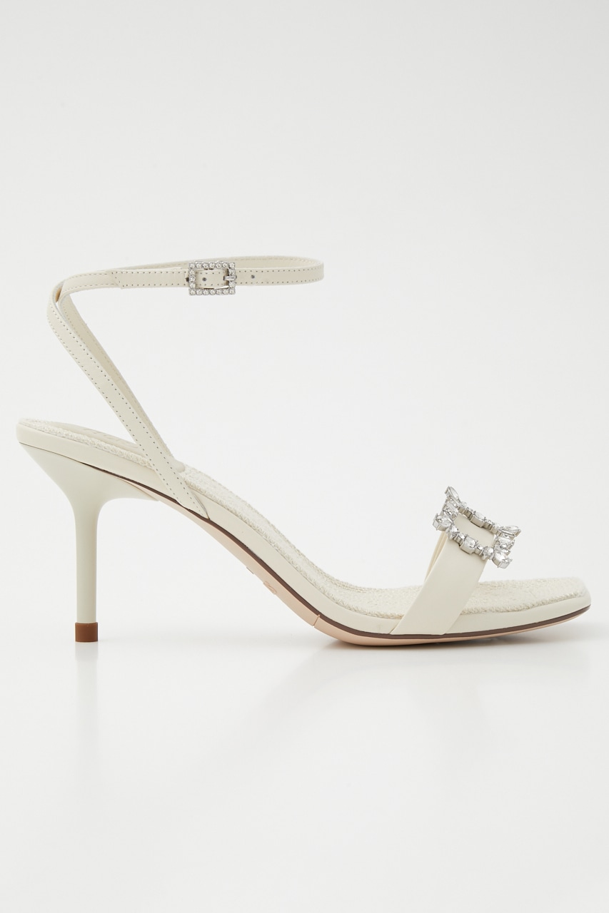 エルザプチピンヒールサンダル WHT 22.0cm