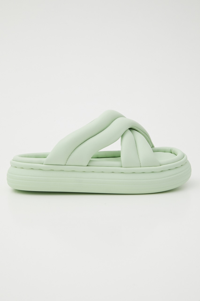 パファーライトクロスサンダル GRN 22.0cm