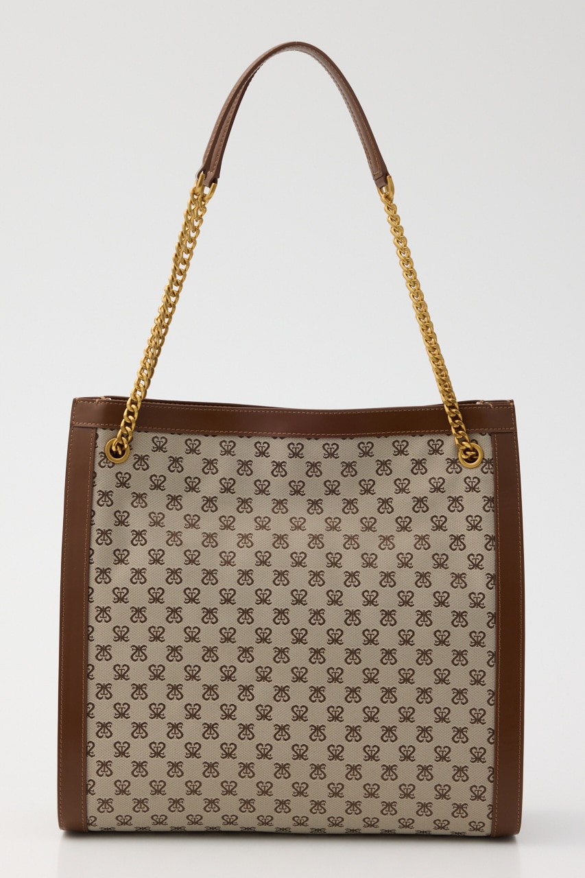 モノグラムスクエアトートバッグ 柄BRN FREE