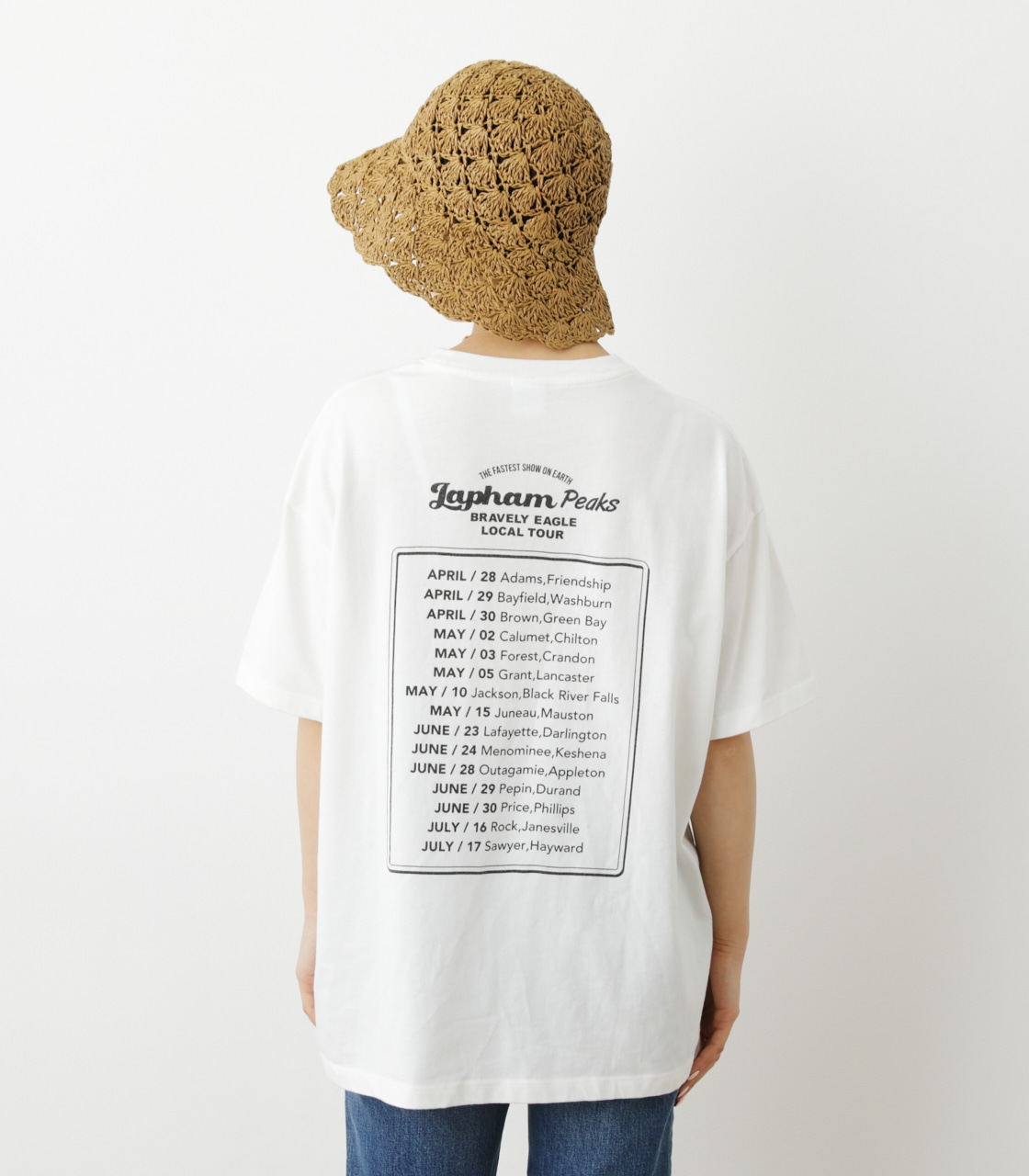 Lapham Peaks Tour Tシャツ｜FREE｜O/WHT｜Tシャツ・カットソー(半袖)｜バロックジャパンリミテッド 公式通販サイト  SHEL'TTER WEB STORE(シェルターウェブストア)
