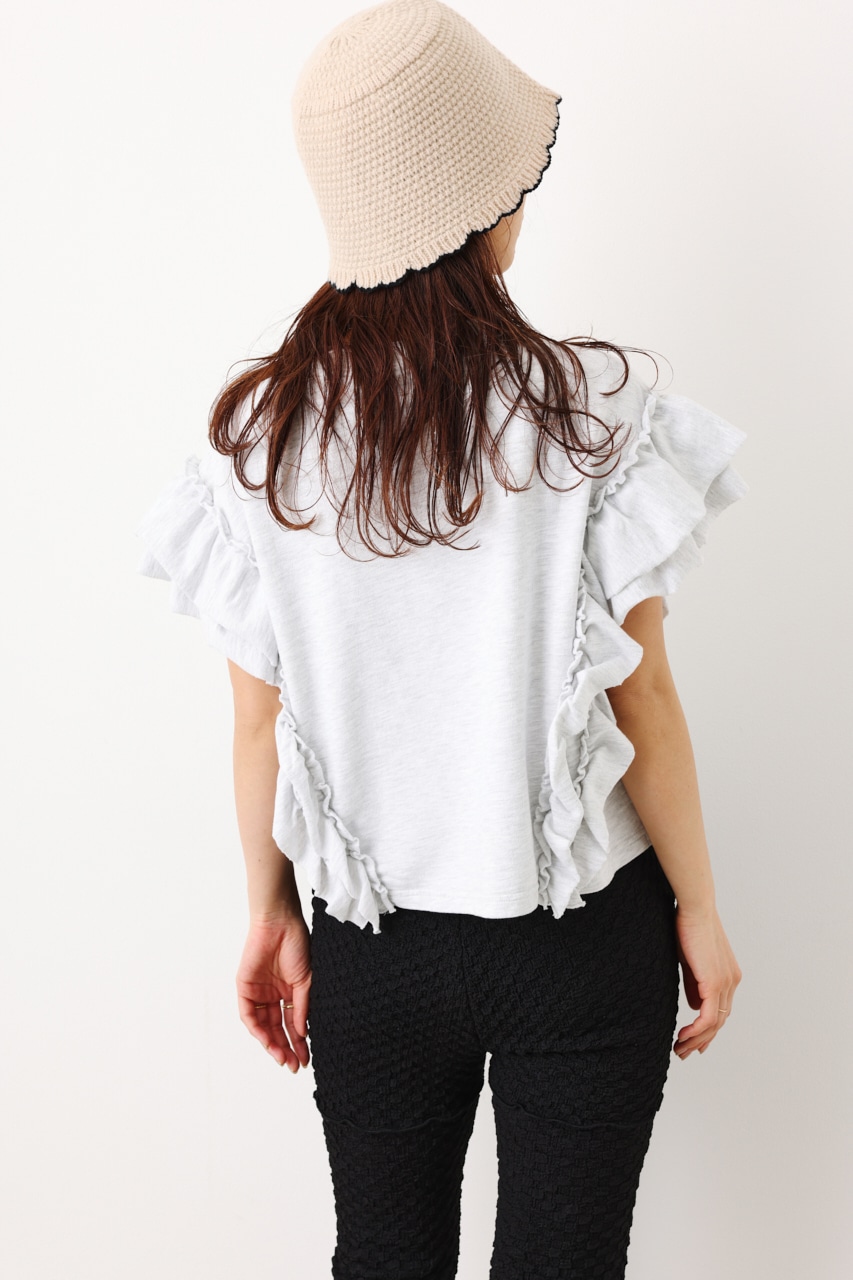 RODEO CROWNS WIDE BOWL | フリルスリーブSWトップス (Tシャツ