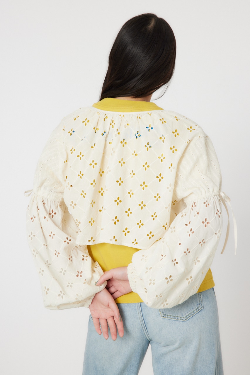 カットワークレースボレロ 2 IVOY FREE