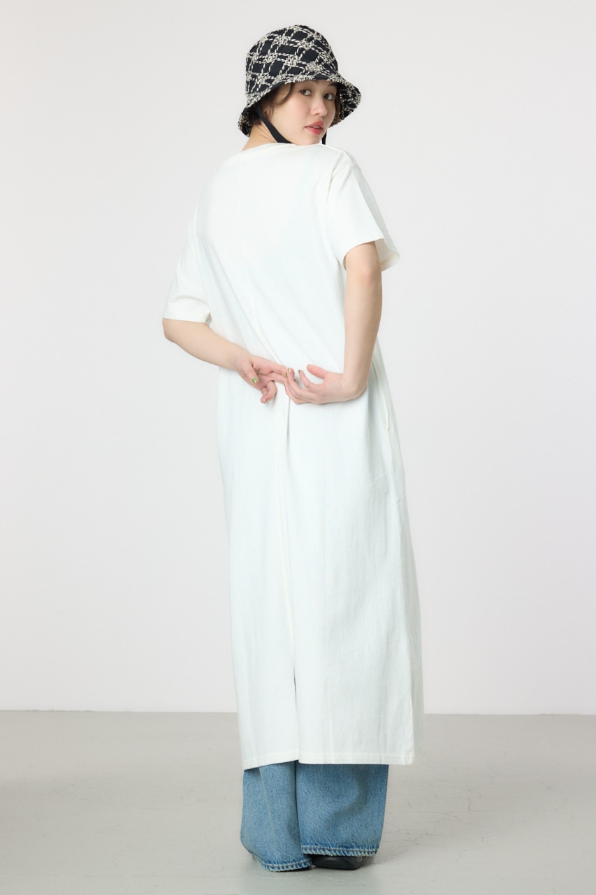 加工EBL LOGOワンピース O/WHT FREE