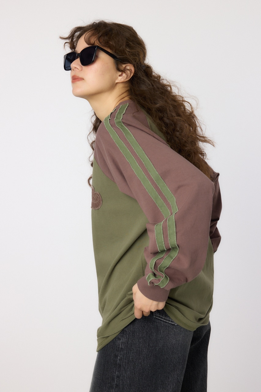 【UNISEX】ラインHOUSTON ロングスリーブTシャツ 柄KHA FREE