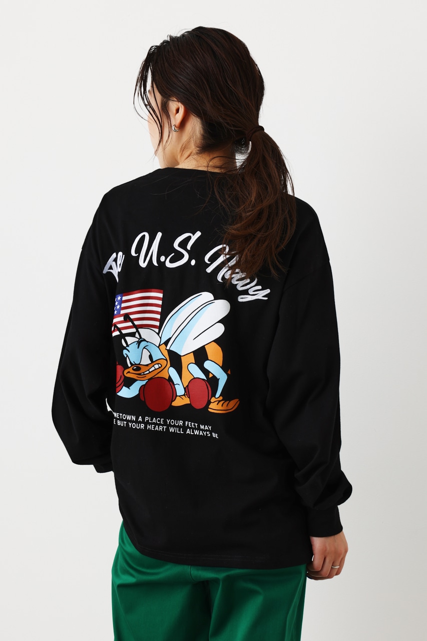 【一部店舗・WEB限定】Vintage World ロングTシャツ BLK FREE