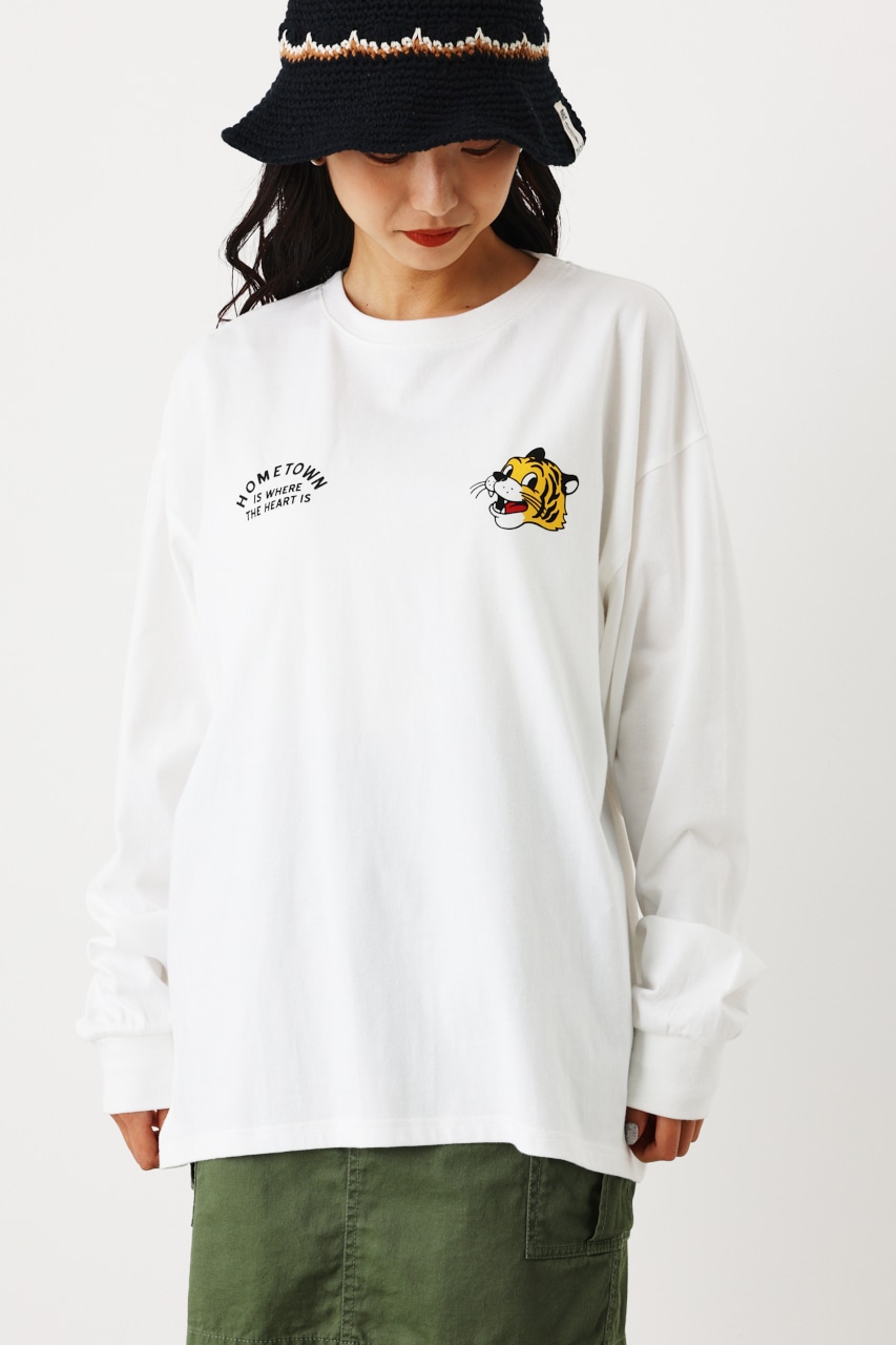 【一部店舗・WEB限定】Vintage World ロングTシャツ O/WHT FREE