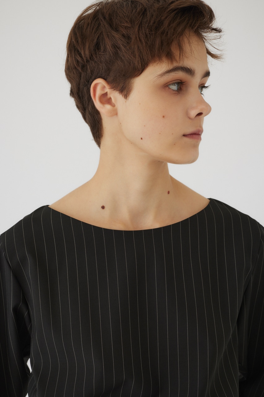 【LIMITED SALE】Shoulder volume scarf set BLK FREE