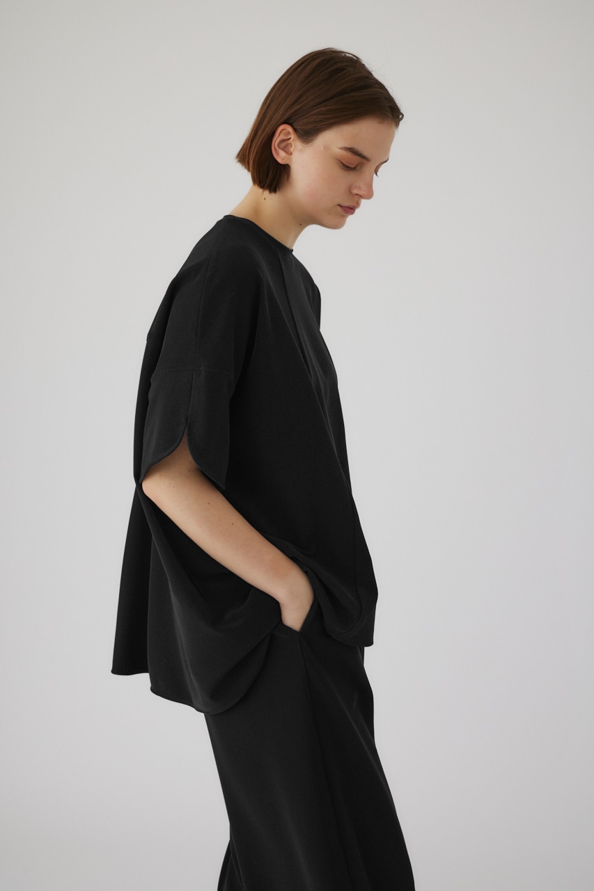 Pique flare tops BLK FREE