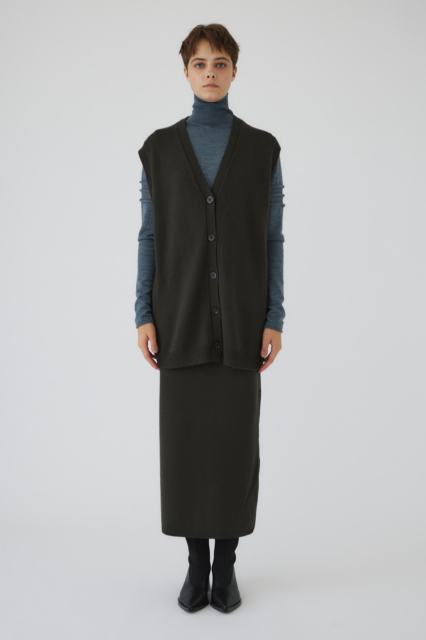 4type basic knit SK D/GRN 36