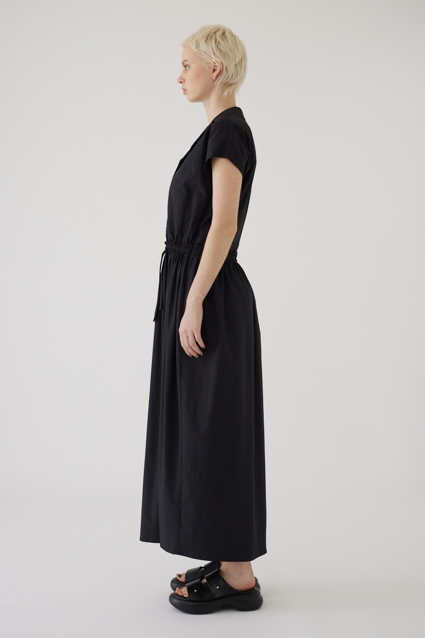 Waist narrow long dress BLK 36