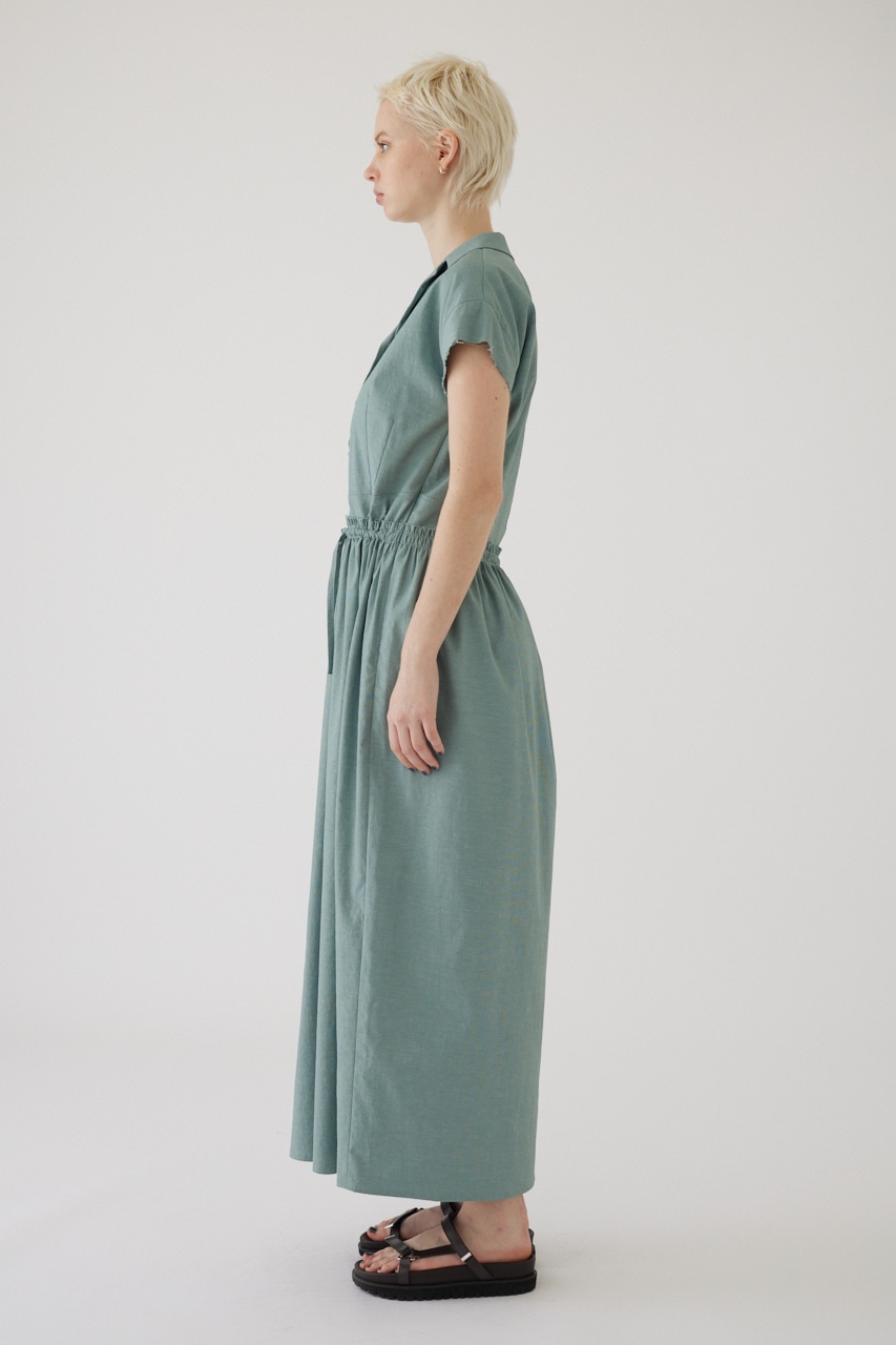 Waist narrow long dress L/BLU 38