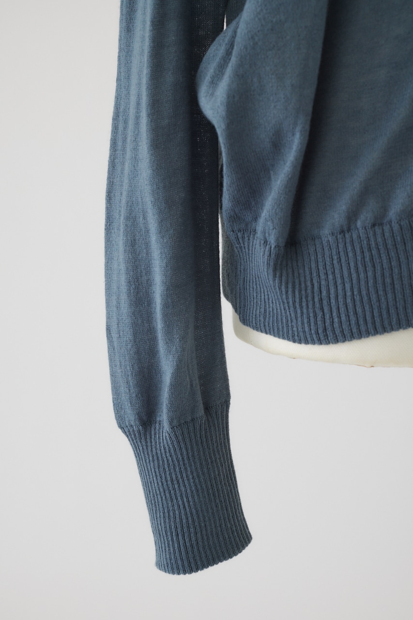 【LIMITED SALE】Classic tie knit L/BLU FREE