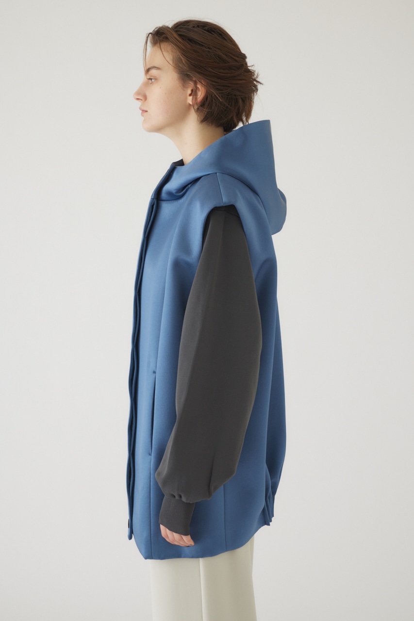 Bonding hoodie vest BLU FREE