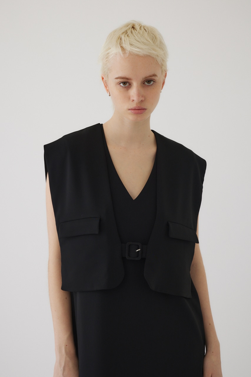 Vest set manish dress BLK 36