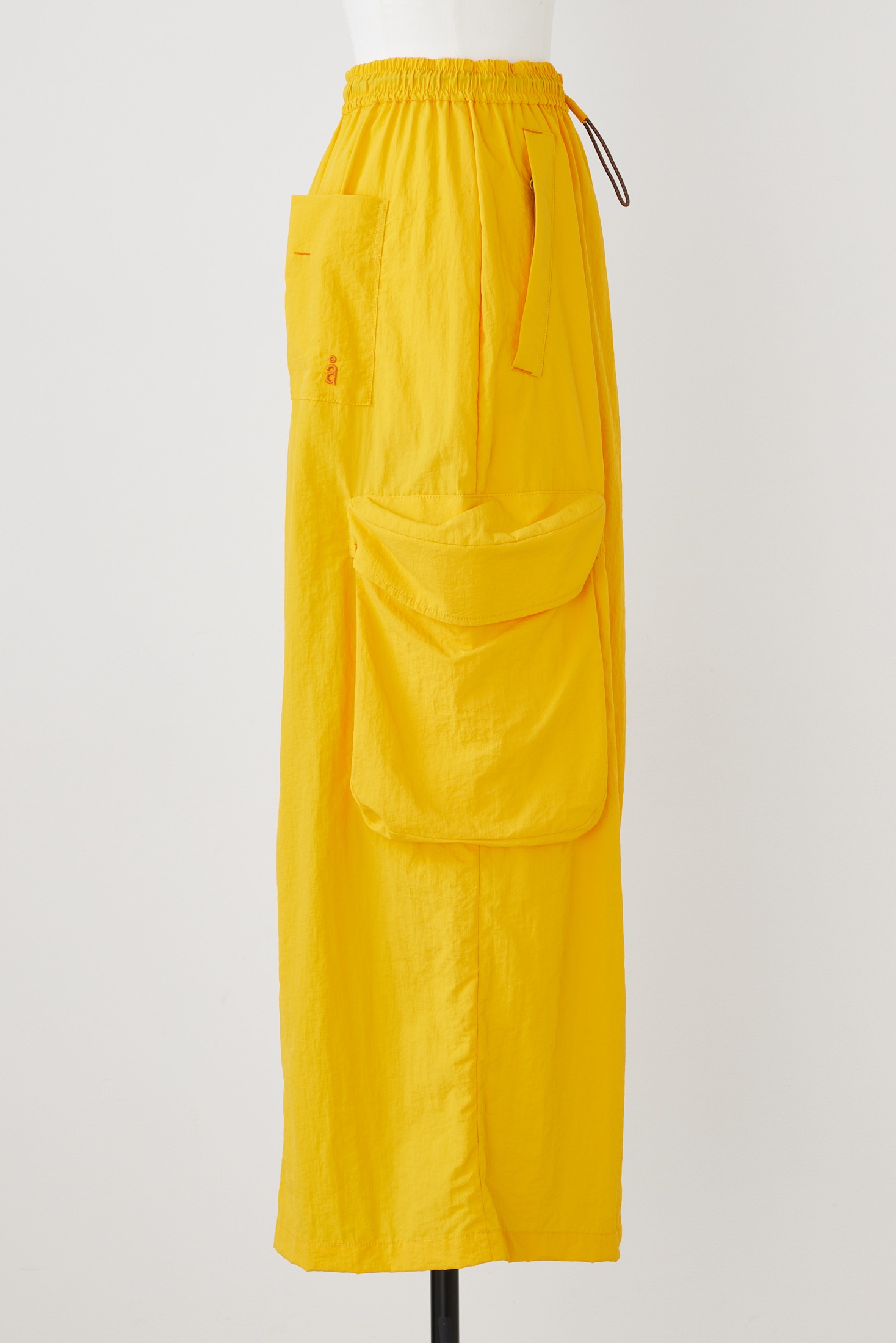 water-repellent drape pocket skirt｜S｜YEL｜skirt 