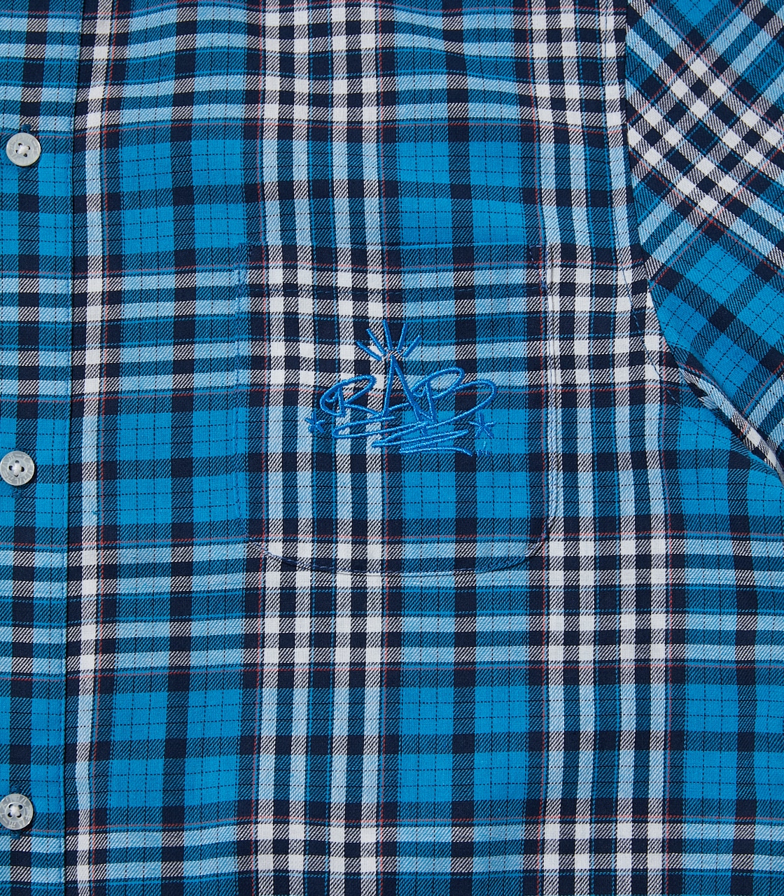 REAL AKIBA BOYZ】とぅーし半袖チェックシャツ Lサイズ RAB初の