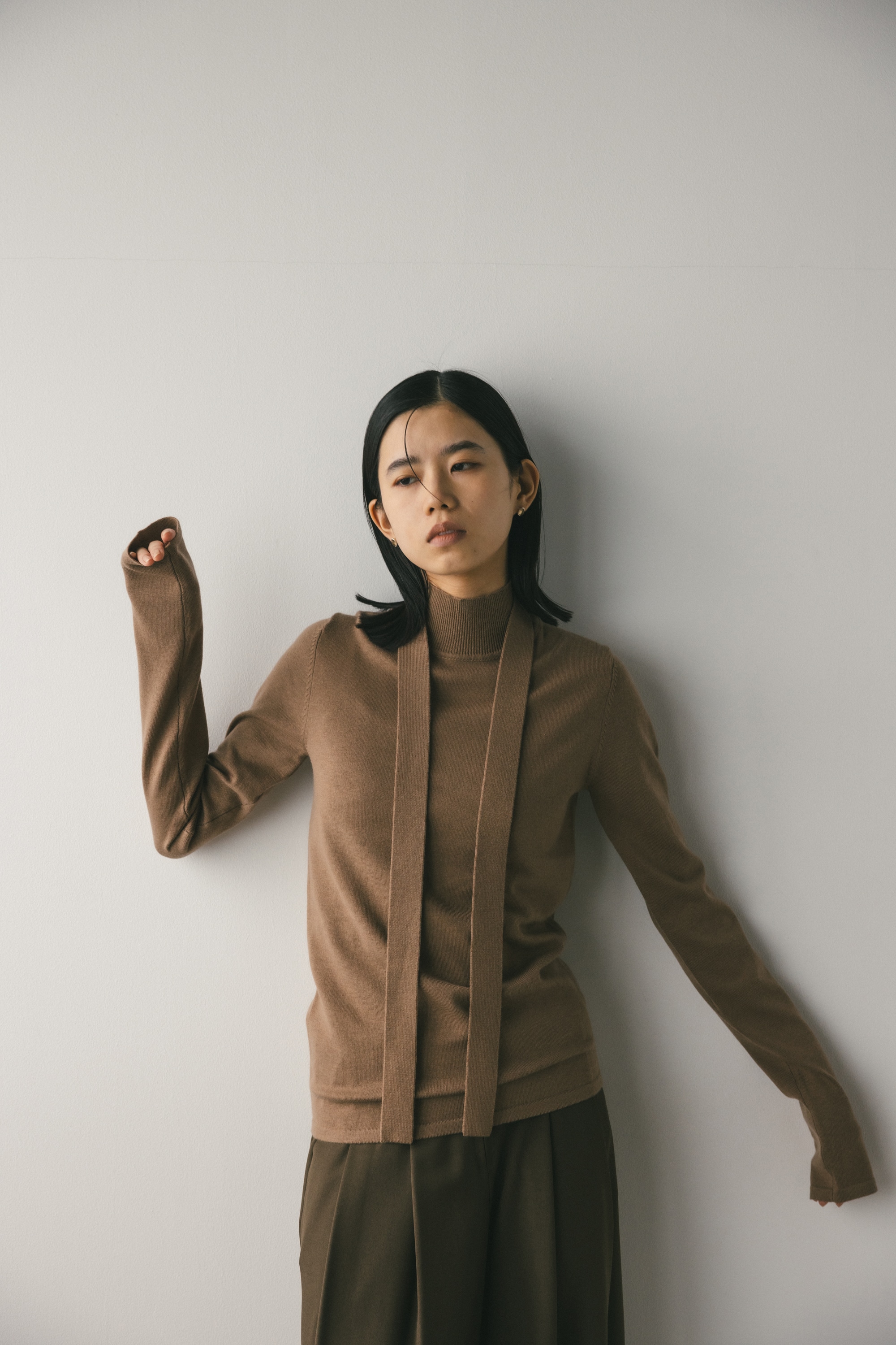 STYLEMIXER | タイデザインハイネックニット (ニット ) |SHEL
