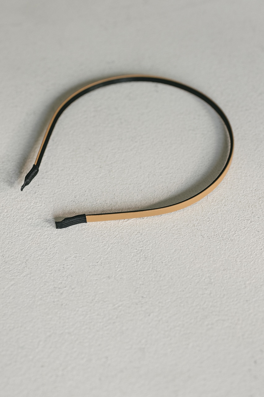 ミニマルフェイクレザーカチューシャ CAM FREE