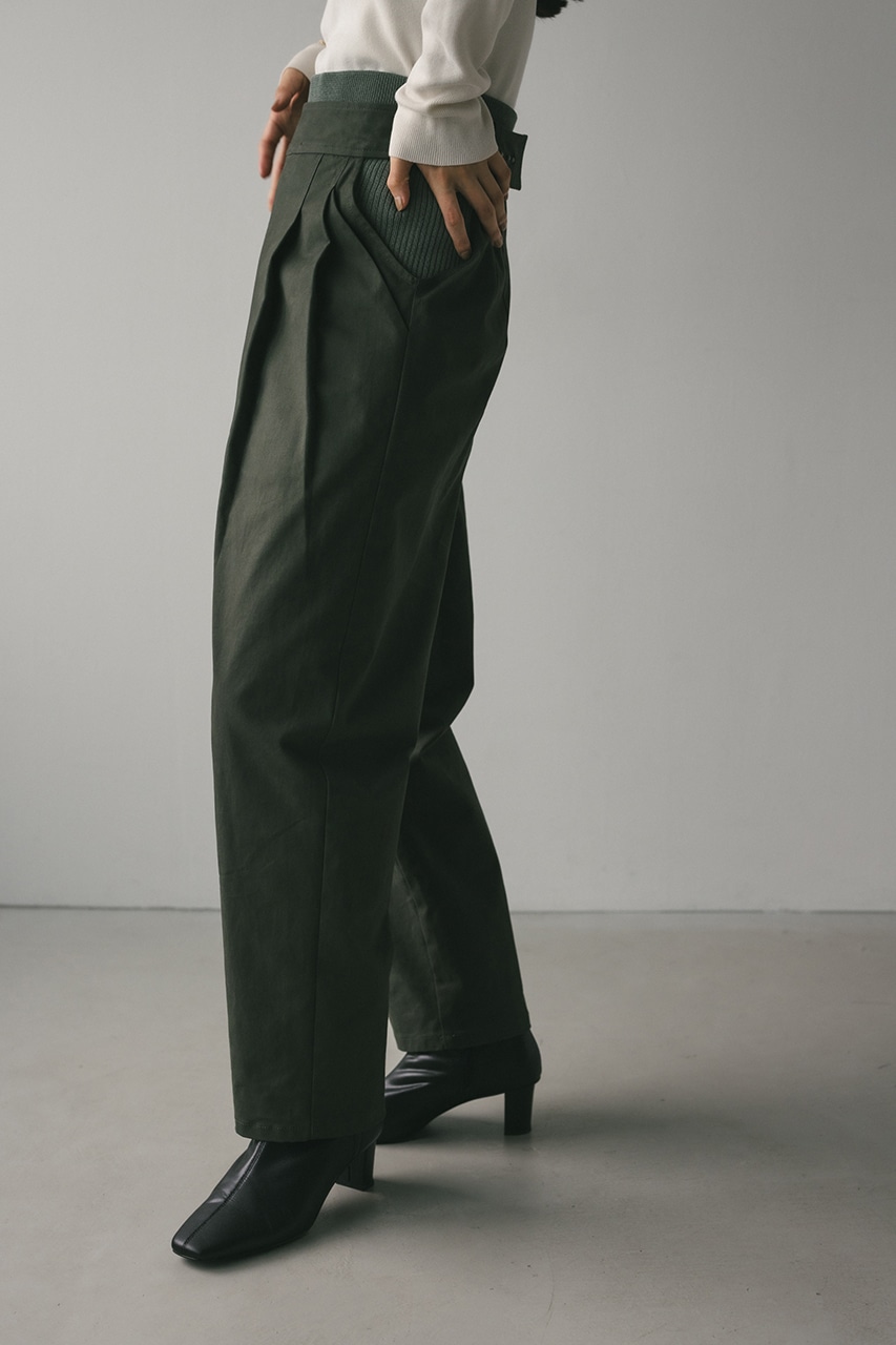 サイドホールレイヤードパンツ KHA M