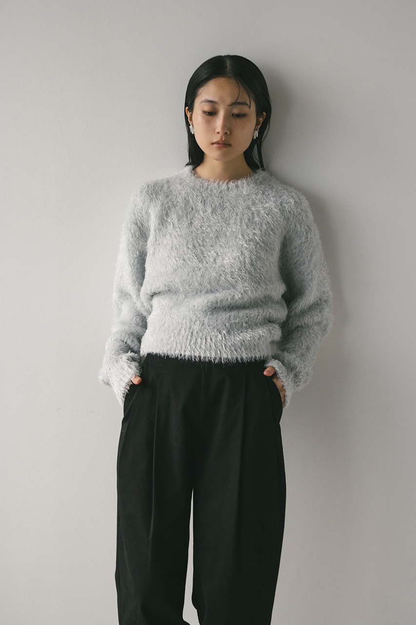 グロスシャギーフォルムニット SLV FREE