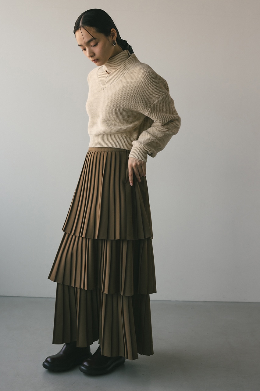 STYLEMIXER | チョーカーネックVニット (ニット ) |SHEL'TTER