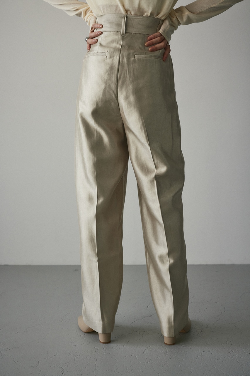 黒芯白20、タン薄20 STYLEMIXER | シャンタンタックパンツ (パンツ ) |SHEL'TTER