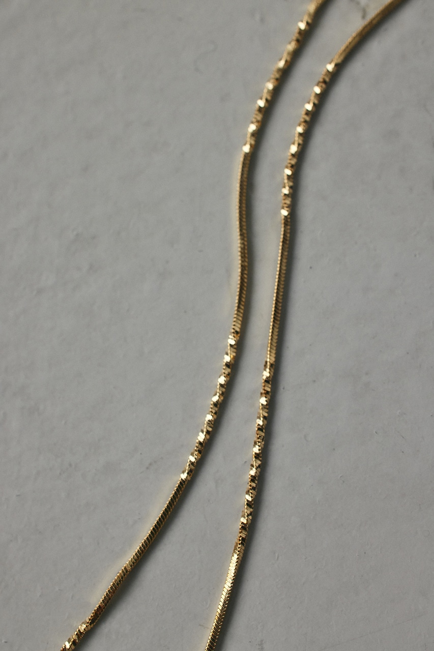 スネイクチェーンネックレス GLD FREE