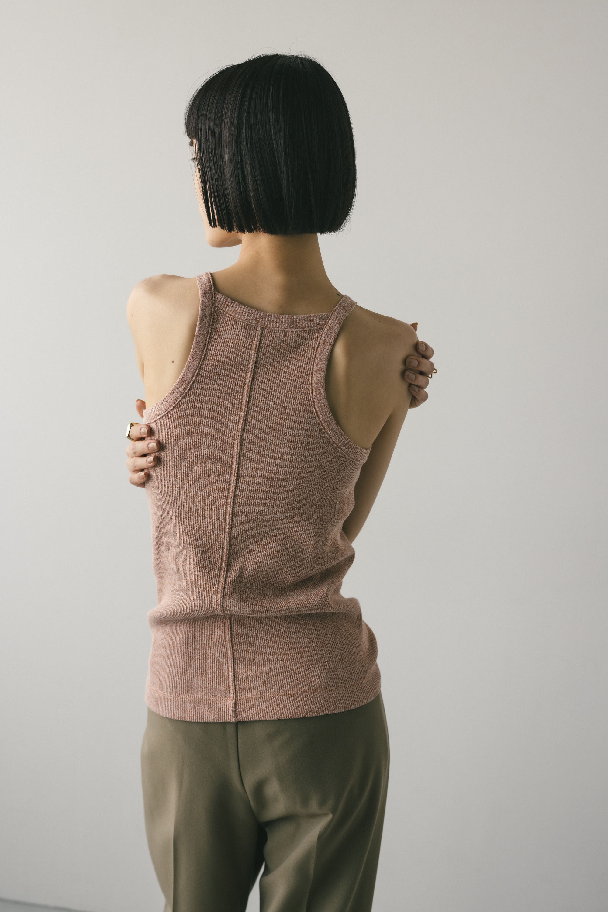 カップ付きスクエアキャミソール ORG S