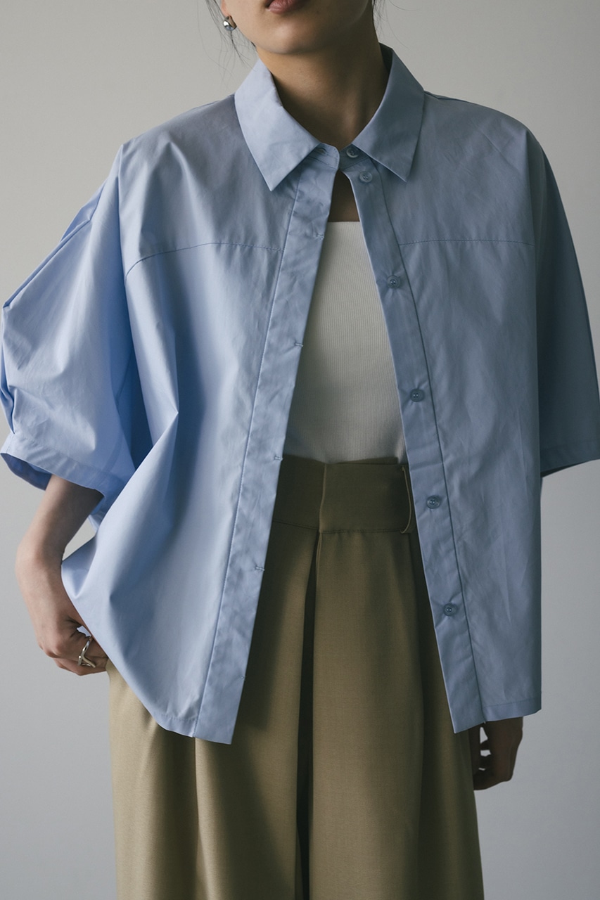 テントスリーブルーズシャツ SAX FREE