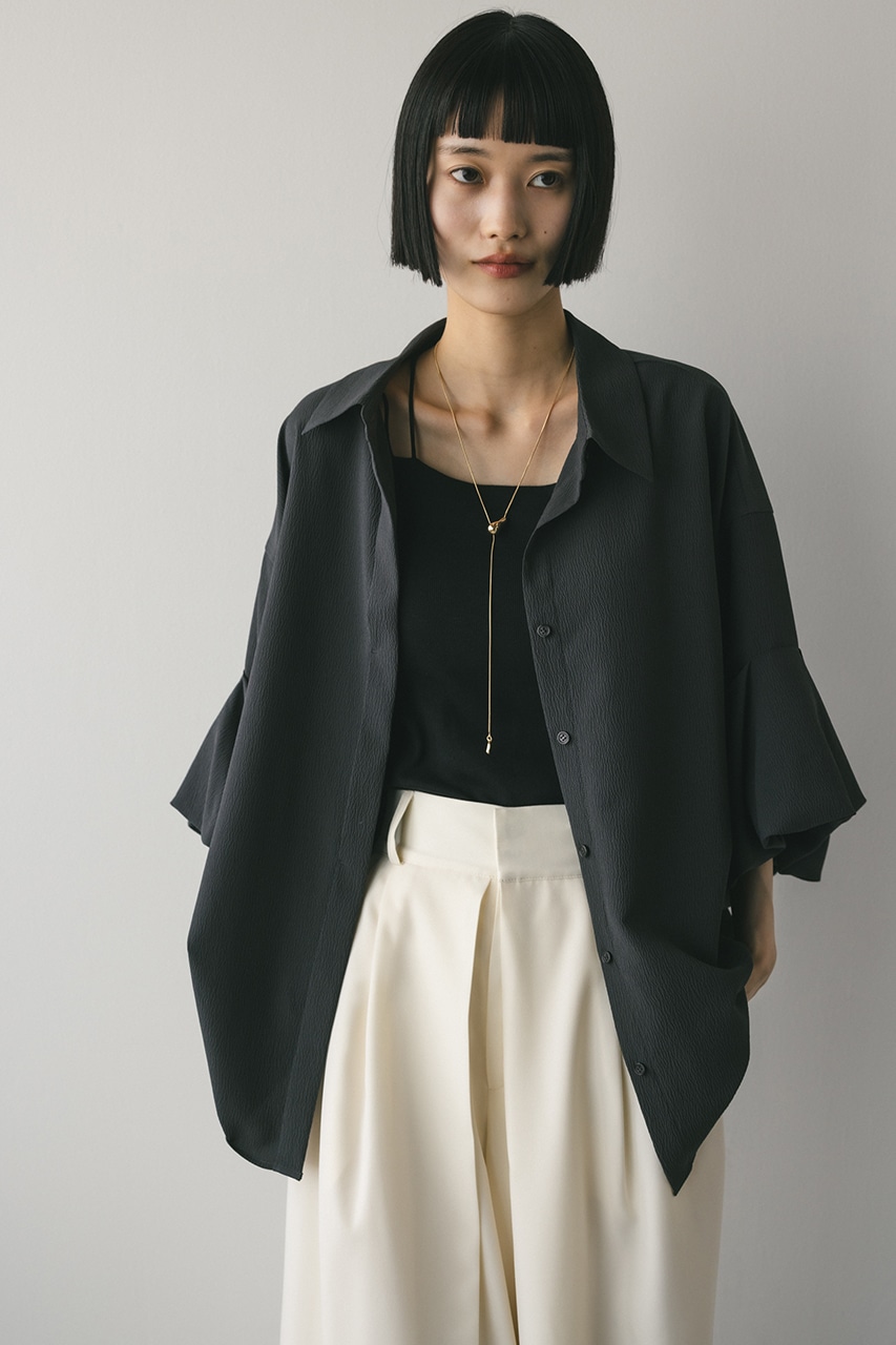 ニュアンスタックスリーブシャツ C.GRY FREE