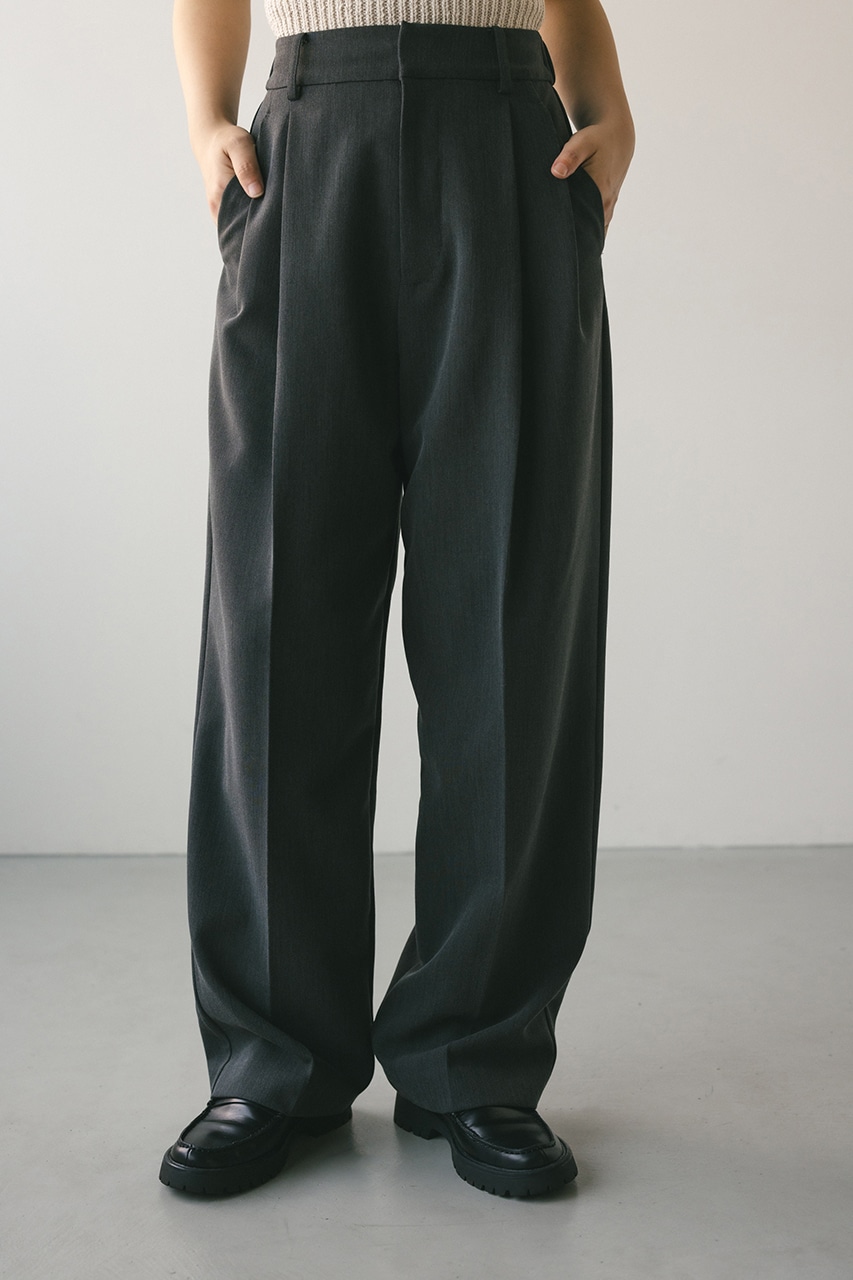 ツータックスーツパンツ C.GRY S