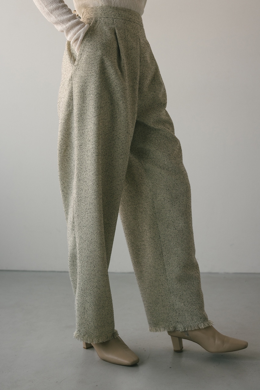 STYLEMIXER | フリンジツイードパンツ (パンツ ) |SHEL'TTER