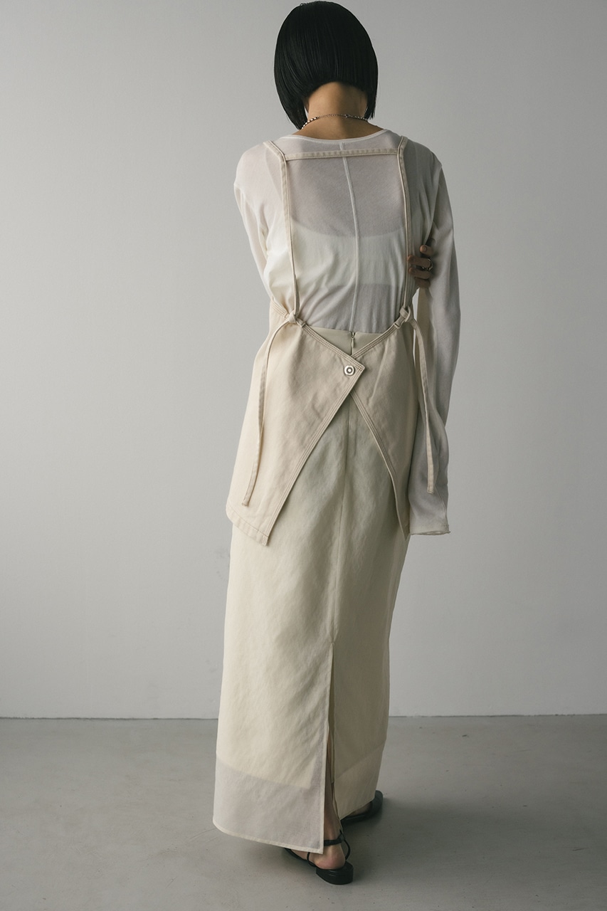 シアーレイヤードスカート IVOY M