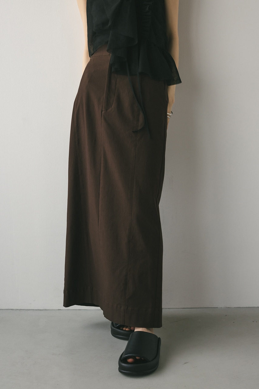 ハイストレッチタイトスカート BRN M