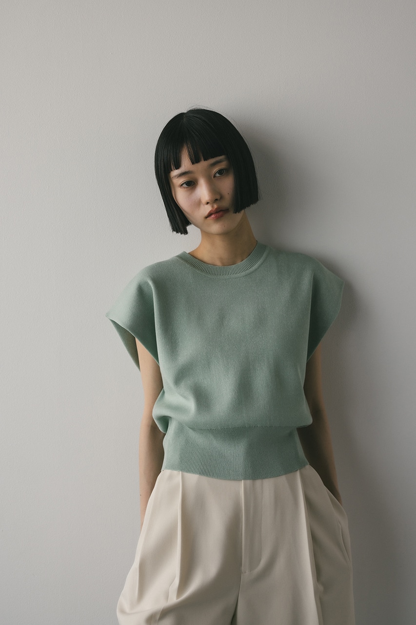 ショルダータックショートニット MINT FREE