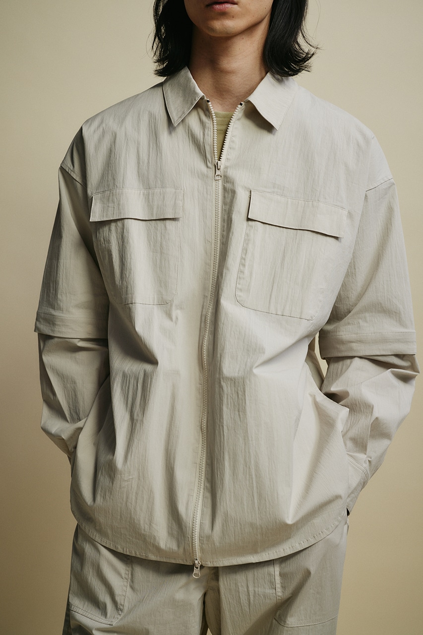 ACTIVE撥水デタッチャブルシャツ IVOY M