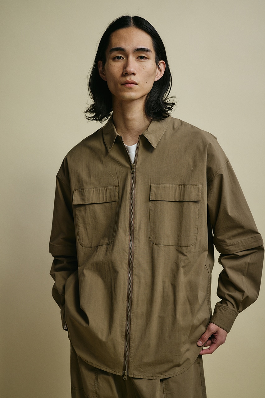 ACTIVE撥水デタッチャブルシャツ KHA M